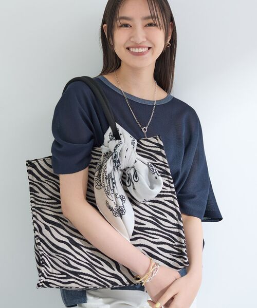 INDIVI / インディヴィ バンダナ・スカーフ | リネン調ペーズリースカーフ | 詳細4