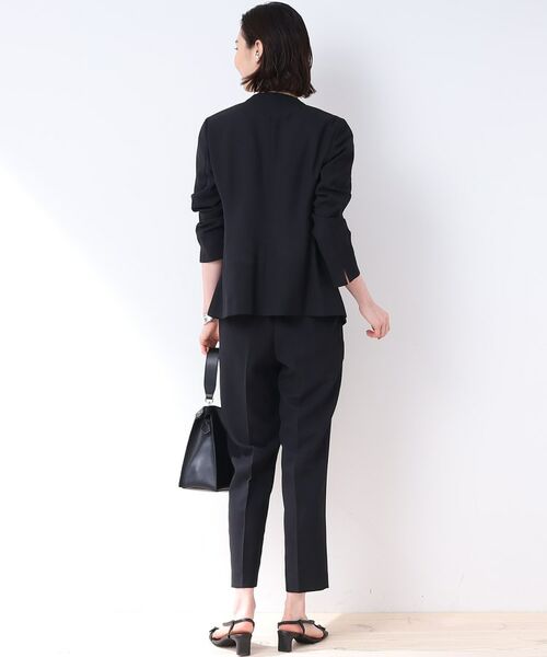 INDIVI / インディヴィ テーラードジャケット | 【洗える/スーツ/SETUP可能】リネン調ノーカラージャケット | 詳細22