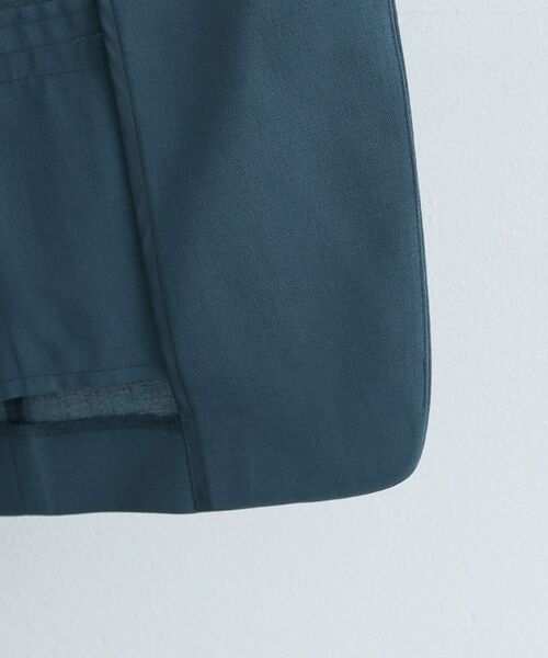 INDIVI / インディヴィ テーラードジャケット | 【洗える/スーツ/SETUP可能】リネン調ノーカラージャケット | 詳細9