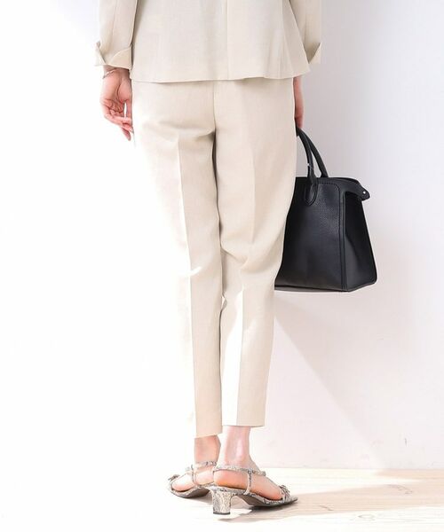INDIVI / インディヴィ パンツ | 【洗える/スーツ/SETUP可能】リネン調テーパードパンツ | 詳細14