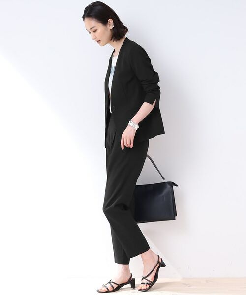 INDIVI / インディヴィ パンツ | 【洗える/スーツ/SETUP可能】リネン調テーパードパンツ | 詳細17