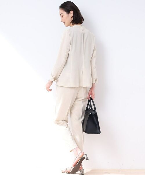 INDIVI / インディヴィ パンツ | 【洗える/スーツ/SETUP可能】リネン調テーパードパンツ | 詳細21