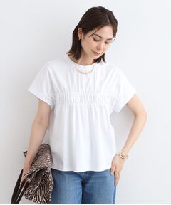 INDIVI / インディヴィ カットソー | 【洗える】ギャザーデザイントップス