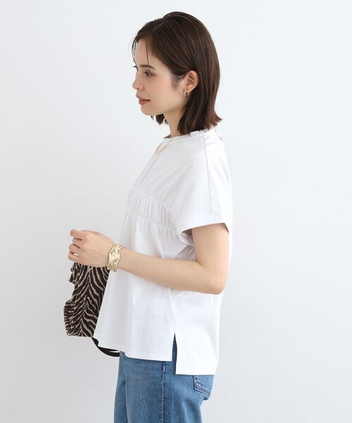 INDIVI / インディヴィ カットソー | 【洗える】ギャザーデザイントップス | 詳細2