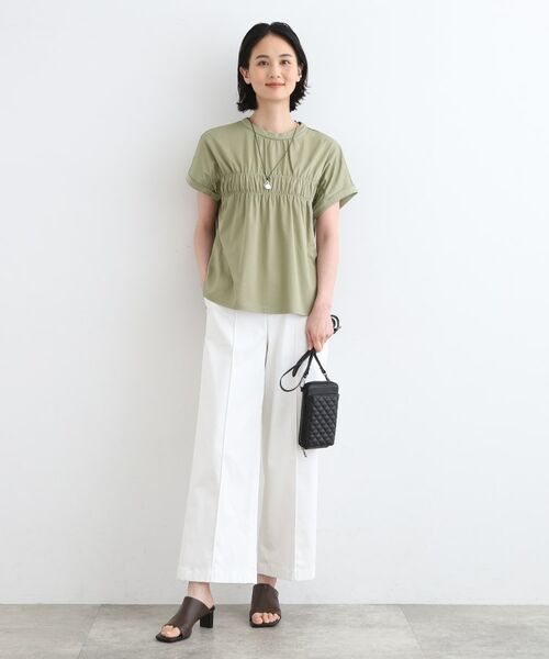 INDIVI / インディヴィ カットソー | 【洗える】ギャザーデザイントップス | 詳細8