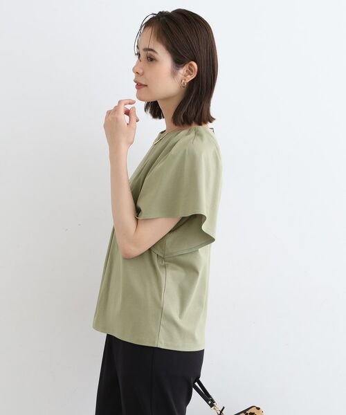 INDIVI / インディヴィ カットソー | 【洗える】フレアスリーブトップス | 詳細10