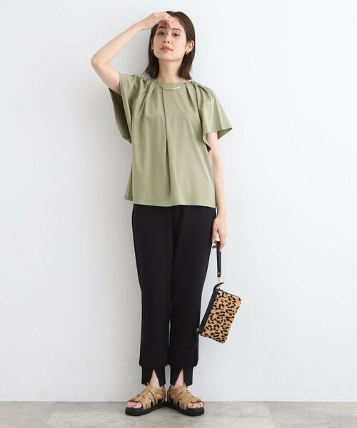 INDIVI / インディヴィ カットソー | 【洗える】フレアスリーブトップス | 詳細12