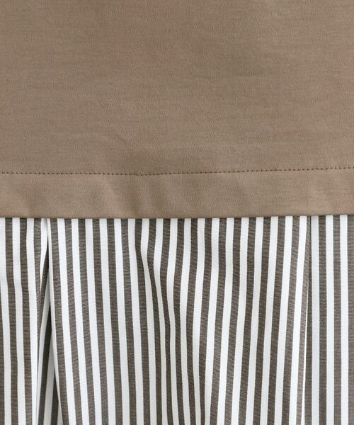 INDIVI / インディヴィ カットソー | 【洗える/バックシャン】ストライプ柄ミックスカットソートップス | 詳細13