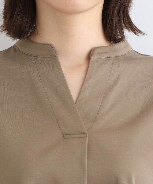 INDIVI / インディヴィ カットソー | 【洗える/バックシャン】ストライプ柄ミックスカットソートップス | 詳細17