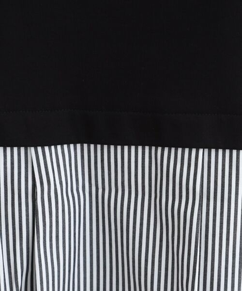 INDIVI / インディヴィ カットソー | 【洗える/バックシャン】ストライプ柄ミックスカットソートップス | 詳細9