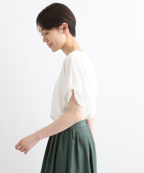 INDIVI / インディヴィ シャツ・ブラウス | 【洗える】袖タックデザイントップス | 詳細2