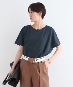 INDIVI / インディヴィ カットソー | 【洗える】デザインフォルムトップス