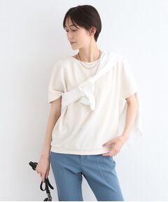 INDIVI / インディヴィ カットソー | 【洗える】デザインフォルムトップス