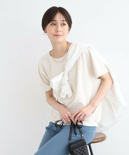 INDIVI / インディヴィ カットソー | 【洗える】デザインフォルムトップス | 詳細10