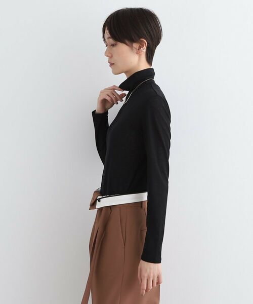 INDIVI / インディヴィ カットソー | 【洗える】ハイネックカットソートップス | 詳細10