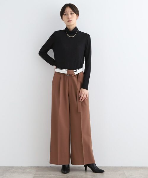 INDIVI / インディヴィ カットソー | 【洗える】ハイネックカットソートップス | 詳細11