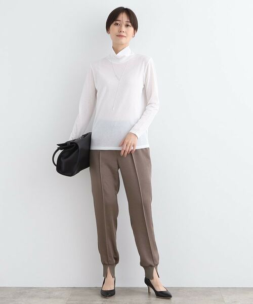 INDIVI / インディヴィ カットソー | 【洗える】ハイネックカットソートップス | 詳細3