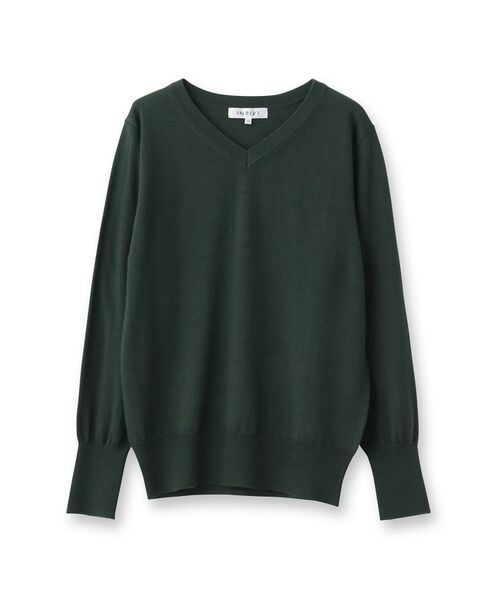INDIVI / インディヴィ ニット・セーター | 【ウール混】Vネックニットプルオーバー | 詳細1