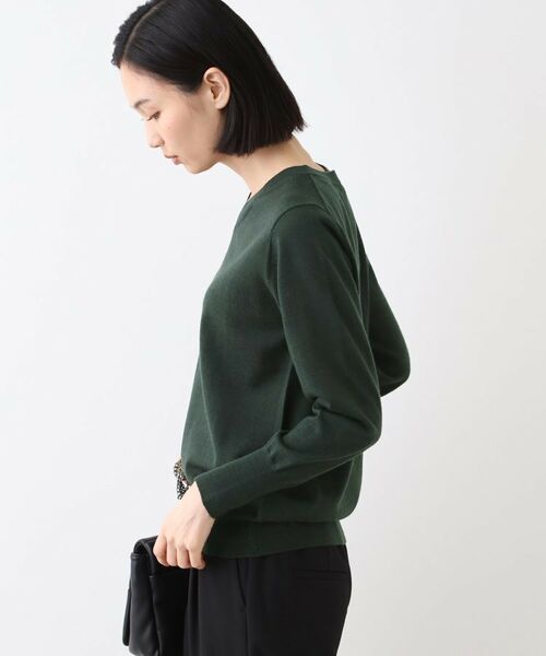 INDIVI / インディヴィ ニット・セーター | 【ウール混】Vネックニットプルオーバー | 詳細10