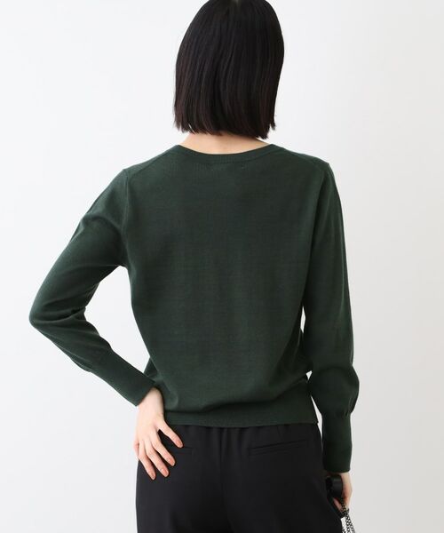 INDIVI / インディヴィ ニット・セーター | 【ウール混】Vネックニットプルオーバー | 詳細11