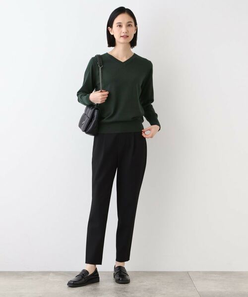 INDIVI / インディヴィ ニット・セーター | 【ウール混】Vネックニットプルオーバー | 詳細12