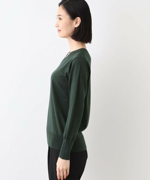 INDIVI / インディヴィ ニット・セーター | 【ウール混】Vネックニットプルオーバー | 詳細15