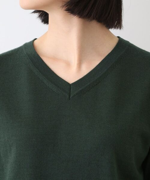 INDIVI / インディヴィ ニット・セーター | 【ウール混】Vネックニットプルオーバー | 詳細17