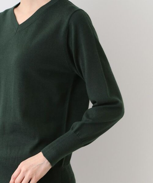 INDIVI / インディヴィ ニット・セーター | 【ウール混】Vネックニットプルオーバー | 詳細18