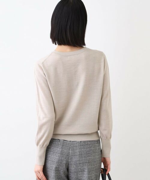 INDIVI / インディヴィ ニット・セーター | 【ウール混】Vネックニットプルオーバー | 詳細3