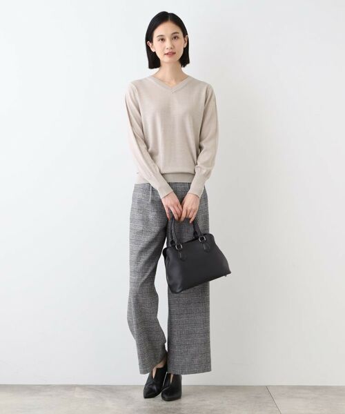 INDIVI / インディヴィ ニット・セーター | 【ウール混】Vネックニットプルオーバー | 詳細4