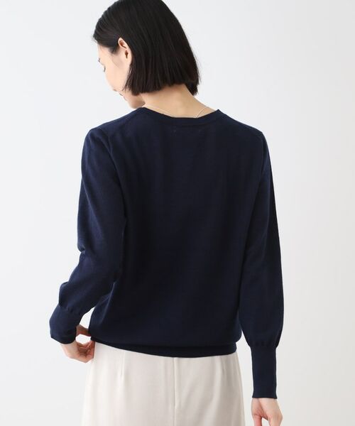 INDIVI / インディヴィ ニット・セーター | 【ウール混】Vネックニットプルオーバー | 詳細7