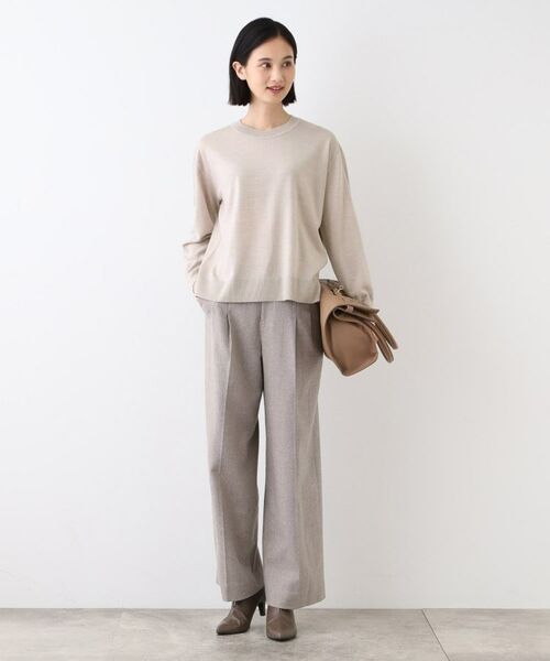 INDIVI / インディヴィ ニット・セーター | 【ウール混】リラクシーニット | 詳細12