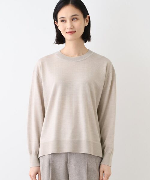 INDIVI / インディヴィ ニット・セーター | 【ウール混】リラクシーニット | 詳細14