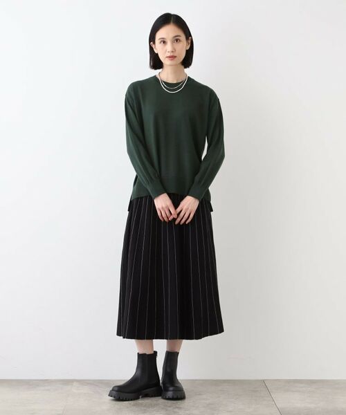 INDIVI / インディヴィ ニット・セーター | 【ウール混】リラクシーニット | 詳細4