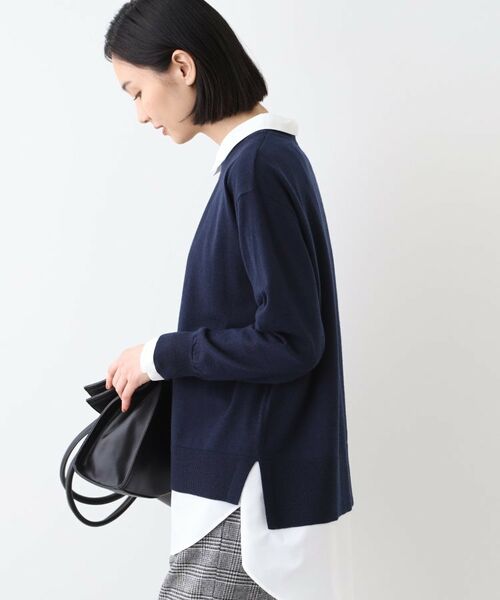 INDIVI / インディヴィ ニット・セーター | 【ウール混】リラクシーニット | 詳細6