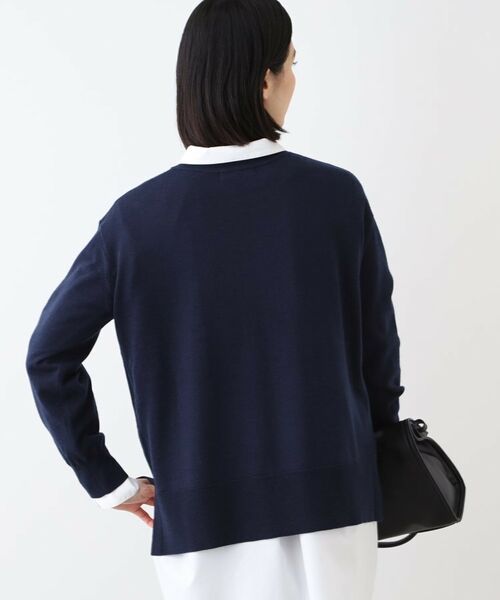 INDIVI / インディヴィ ニット・セーター | 【ウール混】リラクシーニット | 詳細7