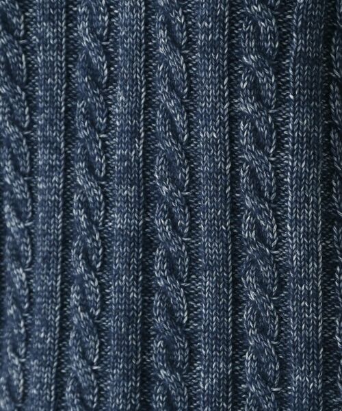 INDIVI / インディヴィ ニット・セーター | 【ウール混】クルーネックケーブルニット | 詳細13