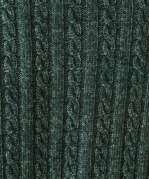 INDIVI / インディヴィ ニット・セーター | 【ウール混】クルーネックケーブルニット | 詳細5