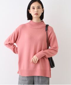 INDIVI / インディヴィ ニット・セーター | 【ウール混】ハイネックニットプルオーバー