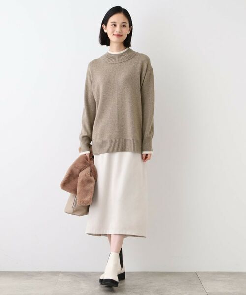 INDIVI / インディヴィ ニット・セーター | 【ウール混】ハイネックニットプルオーバー | 詳細12