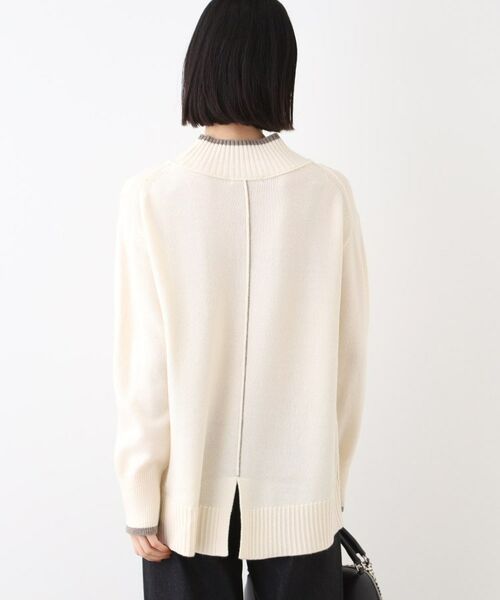 INDIVI / インディヴィ ニット・セーター | 【ウール混】ハイネックニットプルオーバー | 詳細3