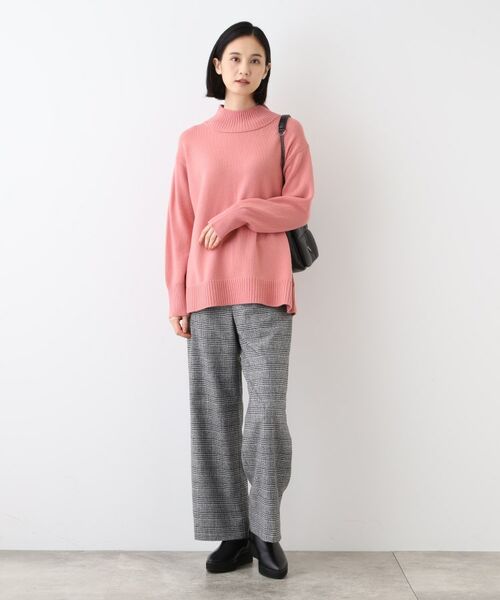 INDIVI / インディヴィ ニット・セーター | 【ウール混】ハイネックニットプルオーバー | 詳細8