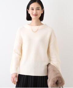 INDIVI / インディヴィ ニット・セーター | 【ウール混】ガーター編ボトルネックニット