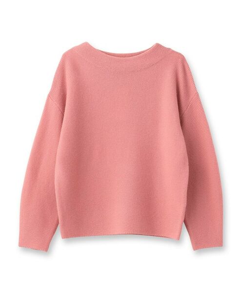 INDIVI / インディヴィ ニット・セーター | 【ウール混】ガーター編ボトルネックニット | 詳細1