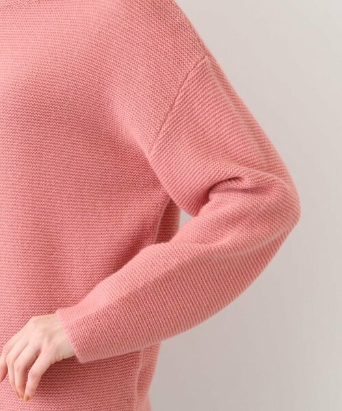 INDIVI / インディヴィ ニット・セーター | 【ウール混】ガーター編ボトルネックニット | 詳細18