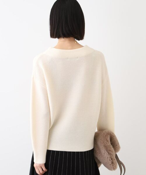 INDIVI / インディヴィ ニット・セーター | 【ウール混】ガーター編ボトルネックニット | 詳細3