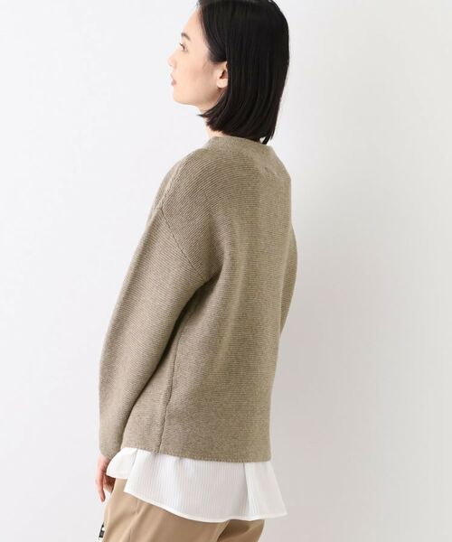 INDIVI / インディヴィ ニット・セーター | 【ウール混】ガーター編ボトルネックニット | 詳細6