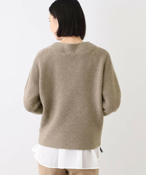 INDIVI / インディヴィ ニット・セーター | 【ウール混】ガーター編ボトルネックニット | 詳細7