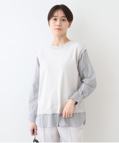 INDIVI / インディヴィ ニット・セーター | 【洗える】ニット＆ブラウス 重ね着風トップス