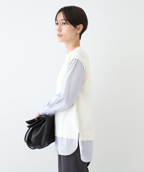 INDIVI / インディヴィ ニット・セーター | 【洗える】ニット&ブラウス 重ね着風トップス | 詳細2